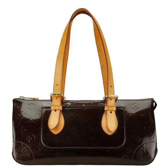 Authentic Louis Vuitton Vernis Rosewood Avenue Bag Monogram Tote Amarante